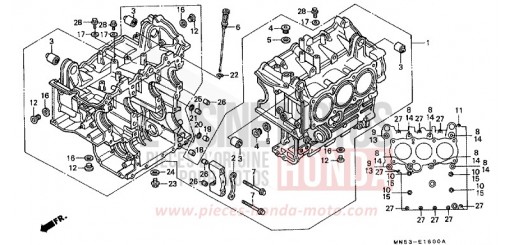 BLOC-CYLINDRES GL1500L de 1990